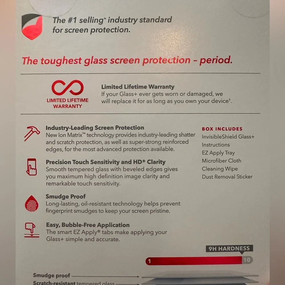 InvisibleShield Glass+ Screen Protector for iPhone 11 Pro ZAGG new in box clear